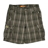 Lee Checked Cargo Shorts - 36W 10L Grey Cotton