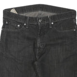 LEVI'S Mens Black Denim Cut-Off Shorts L W32 513 Style Casual Cotton Blend