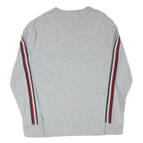 TOMMY HILFIGER Mens Grey & Red Long Sleeve Crew Neck Logo T-Shirt M