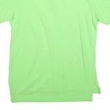 POLO RALPH LAUREN Mens Green Short Sleeve Plain M Cotton Blend Polo Shirt