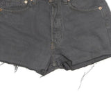 LEVIS Womens Shorts Grey Casual Denim Cut-Off S W28 Raw Hem