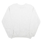 PUMA Mens White Crew Neck L Classic Cotton Sweatshirt Logo Pullover