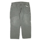 DICKIES Mens Grey Regular Fit Straight Cotton Blend Jeans W40 L28 Workwear