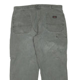 DICKIES Mens Grey Regular Fit Straight Cotton Blend Jeans W40 L28 Workwear