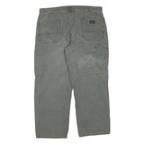 DICKIES Mens Grey Regular Fit Straight Cotton Blend Jeans W40 L28 Workwear
