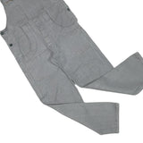 Womens Grey Cotton Blend Dungarees Slim Fit XS W34 L28 Workwear Casual