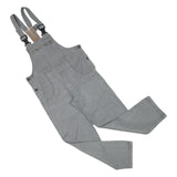 Womens Grey Cotton Blend Dungarees Slim Fit XS W34 L28 Workwear Casual