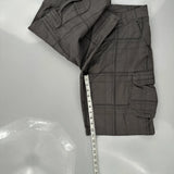 The North Face Checked Cargo Shorts - 34W 11L Grey Cotton