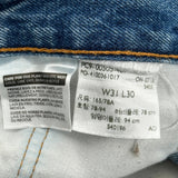 Levis Denim Shorts - 31W 10L Blue Denim