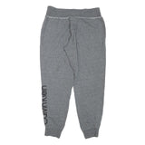 CALVIN KLEIN Mens Joggers Grey S W30 L27 Cotton Blend Slim Tapered Logo Print