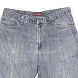 NEVADA Mens Denim Blue Casual Shorts L W36 Cotton Blend Classic Fit