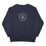 SPORTSWEAR Mens Navy Blue High Speed Graphic Crew Neck Sweatshirt M Cotton Blend
