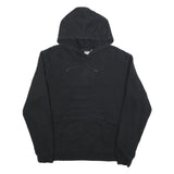 PUMA Mens Black Hoodie M Cotton Blend Pullover Classic Logo Design
