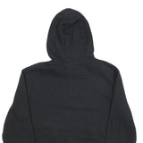 PUMA Mens Black Hoodie M Cotton Blend Pullover Classic Logo Design