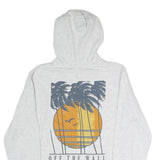 VANS Mens White Hoodie S Off The Wall Graphic Pullover Cotton Casual