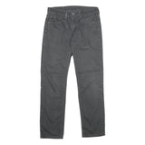 LEVI'S Mens Cotton Blend Black Slim Straight Trousers W29 L30 Stylish Zip