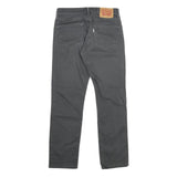 LEVI'S Mens Cotton Blend Black Slim Straight Trousers W29 L30 Stylish Zip