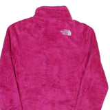 THE NORTH FACE Womens Pink Zip Fleece Jacket XS Polyester Blend Soft Warm