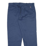 DICKIES Mens Cotton Navy Classic Regular Trousers W40 L32 Workwear Button