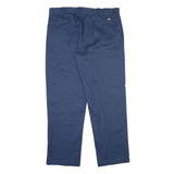 DICKIES Mens Cotton Navy Classic Regular Trousers W40 L32 Workwear Button