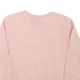 CHAMPION Womens Pink Crew Neck L Cotton Blend Sweatshirt Logo Long Sleeve