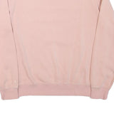 CHAMPION Womens Pink Crew Neck L Cotton Blend Sweatshirt Logo Long Sleeve