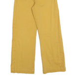 7 FOR ALL MANKIND Girls Jeans Yellow Relaxed Wide-Leg Denim W25 L26 Zip Casual