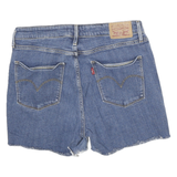 LEVI'S Womens Denim Blue Casual Shorts M W28 Distressed Frayed Hem