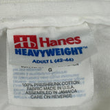 Map Of Hawaii Hanes Single Stitch T-Shirt - Large White Cotton