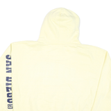 SHARK TEE Mens Yellow San Diego California Pullover Hoodie L Cotton Blend