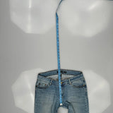 Ecko Unltd Boot Cut Jeans - 30W UK 8 Light Wash Denim