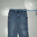 Carhartt Double Knee Carpenter Jeans - 38W 34L Blue Cotton