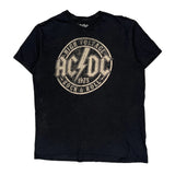 High Voltage 1975 Rock & Roll Ac/Dc Band T-Shirt - Large Black Cotton