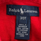 Age 3 Ralph Lauren Shirt - 2XS Red Cotton