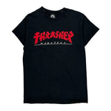 Thrasher Graphic T-Shirt - Small Black Cotton