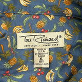 Tori Richard Hawaiian Shirt - XL Blue Cotton