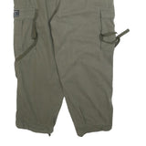 SUPERDRY Womens Cotton Blend Relaxed Cargo Trousers Olive Green W32 L25