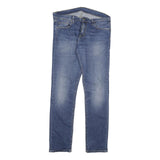 CARHARTT Mens Slim Blue Denim Slim Jeans W34 L32 Casual Zip Closure