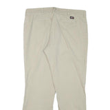 DICKIES Mens Cotton Blend Beige Regular Straight Trousers W34 L30 Workwear
