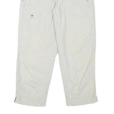 COLUMBIA Womens Cotton Blend White Relaxed Capri Trousers W28 L24 Casual Outdoor