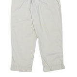 COLUMBIA Womens Cotton Blend White Relaxed Capri Trousers W28 L24 Casual Outdoor