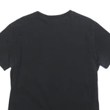 GUESS Womens Black Red Graphic T-Shirt L Short Sleeve Crew Neck Cotton Blend