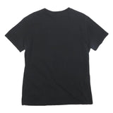 GUESS Womens Black Red Graphic T-Shirt L Short Sleeve Crew Neck Cotton Blend