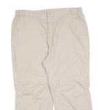 TREVOLUTION Womens Beige Regular Fit Straight Leg Trousers W36 L26 Polyester