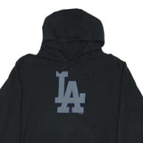 FANATICS Mens Black Cotton Blend Pullover Hoodie L LA Logo Casual Wear