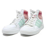 ADIDAS High Top Mens Trainers White Pink & Green Synthetic UK 6.5 Comfortable