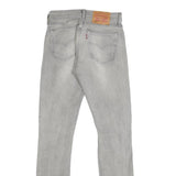 LEVI'S 505C Womens Jeans Grey Slim Skinny Denim W25 L32 Distressed
