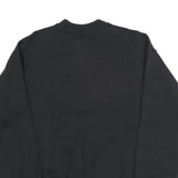 DICKIES Womens Black Sweatshirt L Cotton Blend Crew Neck Logo Pullover