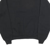 DICKIES Womens Black Sweatshirt L Cotton Blend Crew Neck Logo Pullover