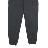 NEW BALANCE Mens Regular Black Cotton Blend Drawstring Cargo Trousers W32 L28